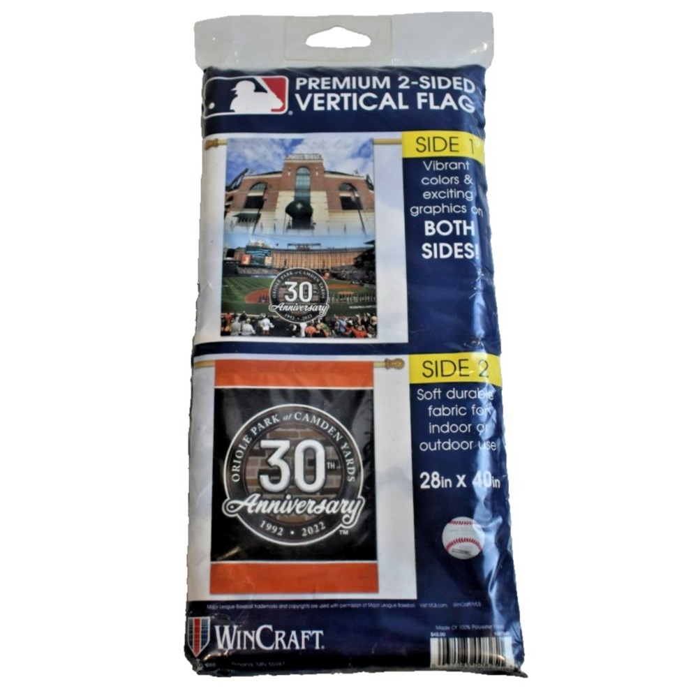 WinCraft Baltimore Orioles Camden Yards 30th Anniversary 2-Sided Flag 28x40
